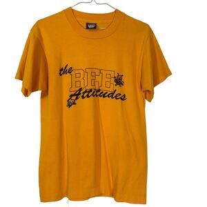 Vintage 1980s Screen Stars BEe Attitudes Single Stitch Tee Shirt M